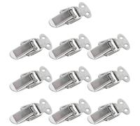 10pcs Heavy Duty Spring Lock Buckle for Metal Tool Chests and Cases | Thickened Iron Build, Smooth Shiny Finish, Easy Opening Action, Secure Closure for Equipment Cases and Home Use