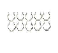 10pcs Heavy Duty Tool Spring Clips Silver Manganese Steel Open Type Clamps Hardware 6mm/10mm/12mm/16mm/19mm/25mm/28mm(6mm)