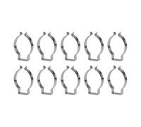 10pcs Heavy Duty Tool Spring Terry Clips Silver Manganese Steel Open Type Clamps Hardware 6mm/10mm/12mm/16mm/19mm/25mm/28mm (41MM)