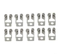 10pcs Heavy Duty Tool Spring Terry Clips Silver Manganese Steel Open Type Clamps Hardware 6mm/10mm/12mm/16mm/19mm/25mm/28mm (12mm)