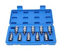 10Pcs Hex Bit Socket Set 1/2" Drive Wrench Tools Chrome Vanadium Steel Manual Car Repair Kit Essential Automotive & Home Maintenance Tools