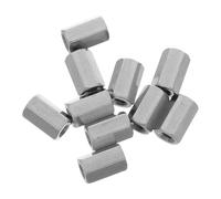 10pcs Hex Coupling Nut M4 X 0.7 Stainless Steel Connector | 10mm Length, 7mm Width Hexagonal Extension Design, Control Cabinets and Modular Assembly