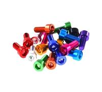 10Pcs Hex Socket Cap Head Screws - M2 to M6, 6063 Aluminum, 6-20mm for DIY Projects and Repairs(Red,M2X12)