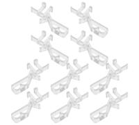 10pcs Hidden Valance Clips Plastic Grooved Replacement Set