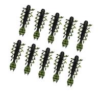 10pcs High Buoyancy Shrimp Soft Baits with Curved Tail Realistic Detailing for Freshwater Saltwater Shrimp Lures for Anglers