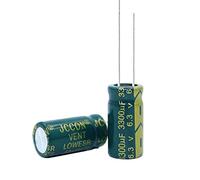 10pcs High Frequency Low Resistance Aluminum electrolytic Capacitor 6.3v3300uf 3300uf6.3v Volume: 10X20 Control circuit