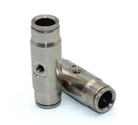 10Pcs High Pressure Brass 3/8" Interface Slip Lock Quick Connector Tee Straight Joint with Single Nozzles Seat isting Syste Fittings