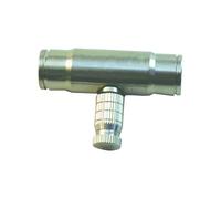 10Pcs High-Pressure Brass isting Nozzle, 3/8" Interface Slip Lock Quick Connector Tee, 10-24UNC (3/16'') Thread(0.6)