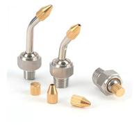 10PCS High Pressure Cooling Nozzle Stainless Steel CNC Lathe Tool Tower Spray Water Cooling Adjustable High Pressure Coolant Nozzle Thread M8*1.25 (10 pcs) Pipe Length 50mm Spray Hole 1mm