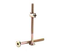 10pcs High-Quality Carbon Steel Furniture Connectors with Sturdy Dowel Nut Fasteners, Barrel Nuts Connector Set, Plain Finish (90mm)