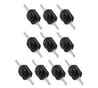10Pcs High Strength Auto Locking Push Button Switches Latching on Off Torch Push Button for Enhanced Durability High Strength