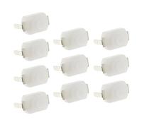 10Pcs High Strength Auto Locking Push Button Switches Latching on Off Torch Push Button for Enhanced Durability High Strength