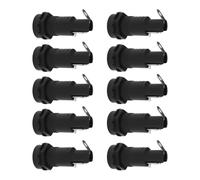 10Pcs High Temperature Resistance Fuses Box Panel Mount Chassis Fuses Holder For 5x20MM Glass Tube Holder Enduring High Temperature Resistance Box