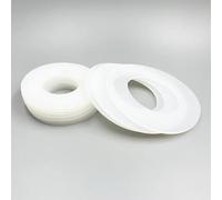 10pcs High Temperature Resistant White Silicone O Ring Seal Washer - Soft Flat Gasket for Plumbing and Machinery(10 x 18 x 2mm)