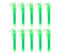 10Pcs Highlighter with Metal Rings Obliqued Tip Marker Highlighter Pen Fast Dry for Student Journaling Highlighting Professional Note Taking Pen