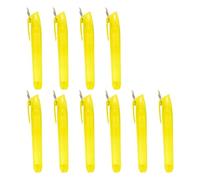 10Pcs Highlighter with Metal Rings Obliqued Tip Marker Highlighter Pen Fast Dry for Student Journaling Highlighting Professional Note Taking Pen