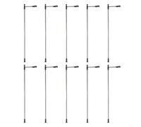 10Pcs HO OO Scale Model Lamp Post Street Lights LEDs 104mm for Model Railway Train Tracks and Urban Scenes
