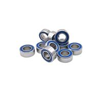 10PCS Hobby Electric RC Car MR74RS Bearing 4x7x2.5 mm ABEC-7 Blue Sealed for Drone Gimbals and Remote Control Car Drive Systems(MR74RS 4X7X2.5)