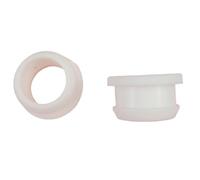 10pcs Hollow Snap On Plugs Black Silicone Rubber Grommet Plugs, Wiring Protect Bushes O Rings Sealed Gaskets(White,13mm)