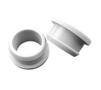 10pcs Hollow Snap On Plugs Black Silicone Rubber Grommet Plugs, Wiring Protect Bushes O Rings Sealed Gaskets(Grey,6.5mm)