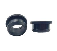 10pcs Hollow Snap On Plugs Black Silicone Rubber Grommet Plugs, Wiring Protect Bushes O Rings Sealed Gaskets(Black,21mm)