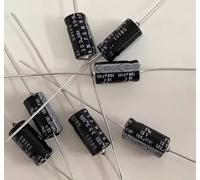10PCS horizontal axial polarized aluminum electrolytic capacitor 10v 100uf 6X13mm BIANMTSW
