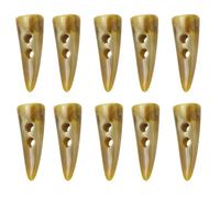 10Pcs Horn Shape Resin Buttons Double Hole Sewing Button Fasteners for Garments Bag Clothing Decoration Horn Buttons