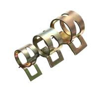 10pcs Hose Clamp Spring Clip Vacuum Fuel Line Pipe Fastener Steel Zinc Plated Clamps 6/7/8/9/10/11/12/13/14/15mm(14mm)