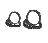 10pcs Hose Clamps 3.8~59mm Plastic Line Water Pipe Strong Clip Spring Cramps Fuel Air Tube Fitting Fixed Tool(10.4-11.5mm(Black))
