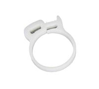 10pcs Hose Clamps 3.8~59mm Plastic Line Water Pipe Strong Clip Spring Cramps Tube Fitting Fixed Tool(39.5-41.5mm(White))