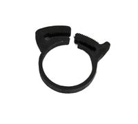 10pcs Hose Clamps 3.8~59mm Plastic Line Water Pipe Strong Clip Spring Cramps Tube Fitting Fixed Tool(56.0-59.0mm(Black))