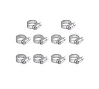 10Pcs Hose Clips 10-16mm Jubilee Clips Adjustable