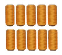 10pcs Household Cotton Thread Rolls of Not Easily Broken Sewing Machine for Embroidery Kits, Sewing & DIY Crafts for Craft(Golden Yellow)