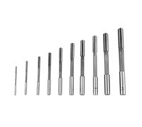 10pcs HSS H8 Straight Shank Chucking Machine Reamer Set, High Speed Steel Reamer, 3/4/5/6/7/8/9/10/11/12mm Shank Diameter for Bore Machining, Precision Cutting Tool for Iron, Steel