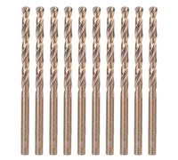 10pcs HSS Twist Drill Bits, High Speed Steel Straight Shank Drill Bit Set for Stainless Steel Iron Plate, 6.0/6.5/7.0/7.5mm Drilling Tool with Precision Cutting (6.0 10 pieces per box/fully ground