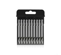 10pcs HSS6542 Double Ended Drill Bits Set, 3.2mm 4.2mm 5.2mm Spiral Metal Drilling Bits, High Speed Steel Compatible with for Copper, Cast Iron,(5.2mm)