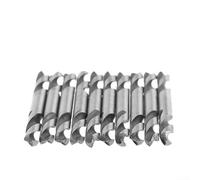 10pcs HSS6542 Double Ended Drill Bits Set, 3.2mm 4.2mm 5.2mm Spiral Metal Drilling Bits, High Speed Steel Compatible with for Copper, Cast Iron,(4.2mm)