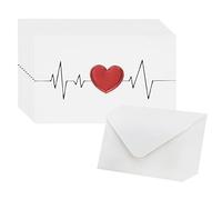 10Pcs I Love You Greetings Card with Envelope Blank Inside 3D Heart Design Romantic Love Card Birthday Anniversary Valentine's Day for Husband Wife Boyfriend Girlfriend Partner Couple Christmas