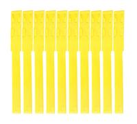 10pcs Identification ID Collars Bands Cow Cattle Marking Ring Supplies for Farm Livestock (Yellow)