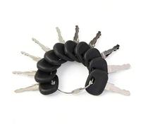10Pcs Ignition Key 14603 Universal Construction Machinery 14603 Key Compatible with Volvo Terex JCB Cat Bomag Mini Excavator Dumper Tractor Forklift with Keyring