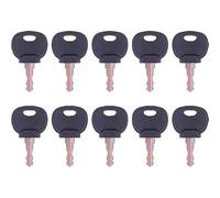 10PCS Ignition Key 14607 Heavy Equipment Keys, Spare Ignition Key Plant Application JCB 3CX Bomag Hatz Manitou Tractor, Agricultural Machinery Heavy Equipment Replacement Accessories 70145501