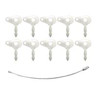10PCS Ignition Keys for Lucas 1569, Master Plant Dumper keys for Ford tractor, Skytrak skid steer & mini excavator, Vermeeer chippers, Massey Ferguson