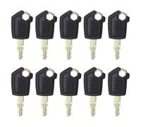 10PCS Ignition Starter Keys 5P8500, Compatible with Caterpillar Equipment: Backhoes, Skid Steers, Loaders, Graders, Excavators, Dozers, and Haul Trucks