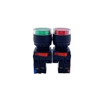 10PCS Illuminated Push Button Switch LA38-10D Reset Momentary Self Locking Start Stop Power Control 22mm LAY38S IDGTTLDF(Yellow,RESET MOMENTARY_1NO_220V AC DC)