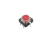 10Pcs Illuminated Tactile Tact Switch 12x12x7.3mm Blue Green Red White Orange LED Light Button Momentary Switches 12 * 12 * 7.3mm IDGTTLDF(Red)