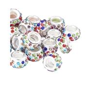 10PCS Imitation Diamond Shoe Lace Beads, Colorful Decorative Buckle Set(Colorful A)