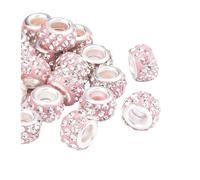 10PCS Imitation Diamond Shoe Lace Beads, Colorful Decorative Buckle Set(Gold)