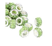 10PCS Imitation Diamond Shoe Lace Beads, Colorful Decorative Buckle Set(Green)