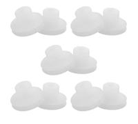 10pcs Inch Pneumatic Vacuum Suction Cup Fitting for Robotic Arm | Silicone, Two Layer White Design, Precision Picking, Scratch Reduction, Factory Assembly Lines