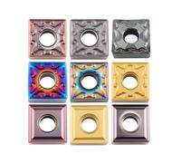 10PCS Indexable CNC Carbide Turning Insert External Tools(SNMG120404-MA ZM201)